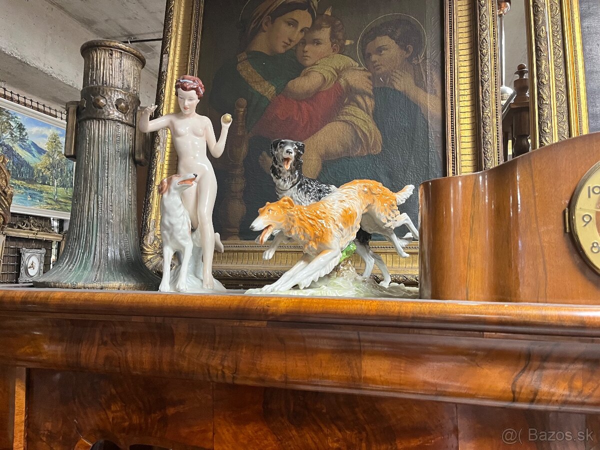 Porcelanová soška Barzoje - 6