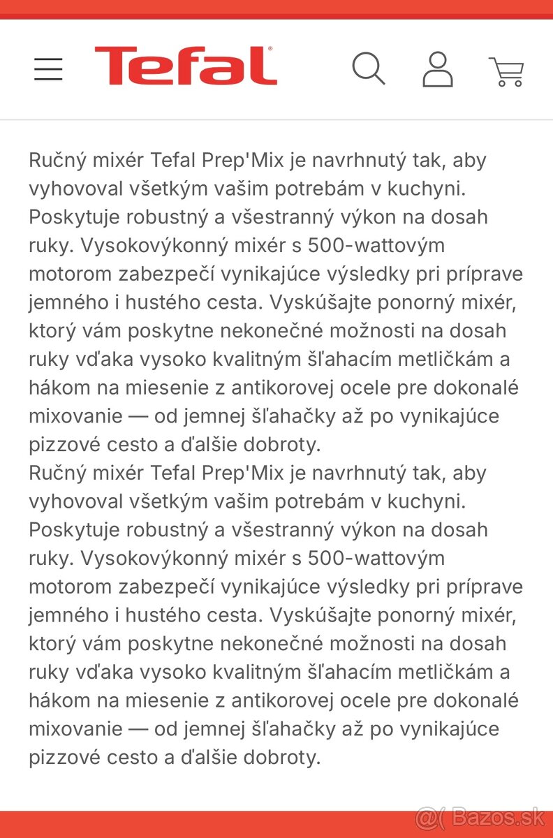Novy mixér Tefal - 6
