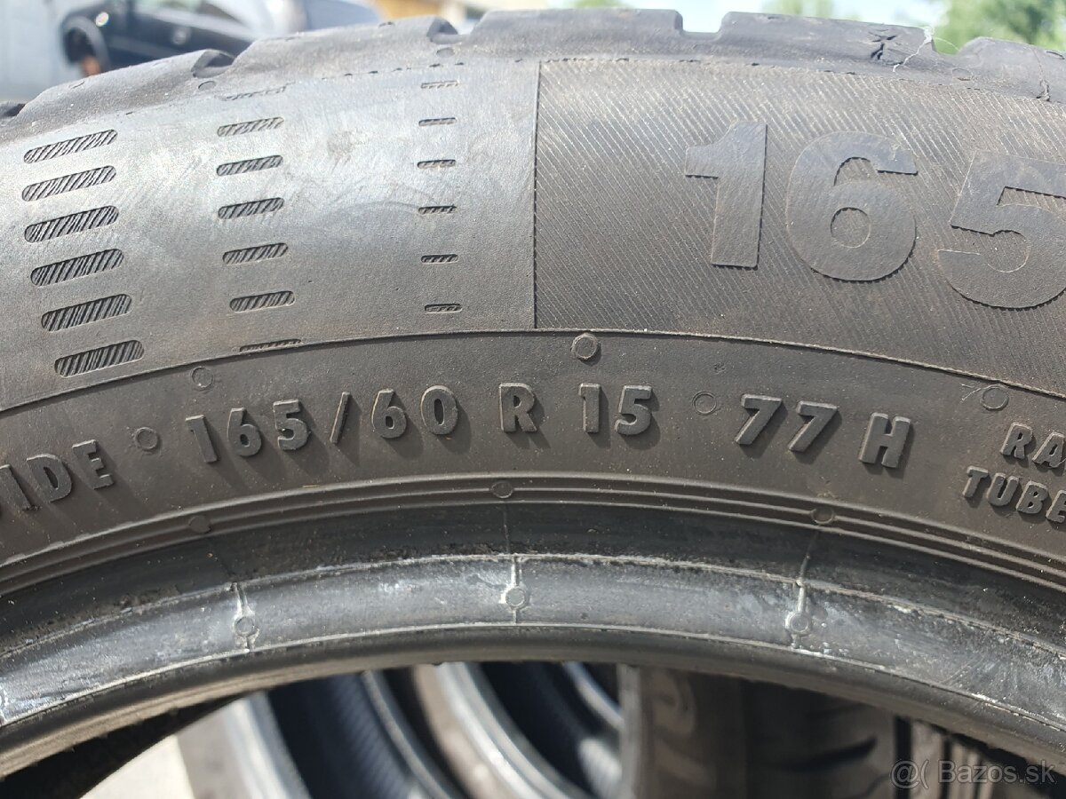 165/60R15 continentál letné - 6