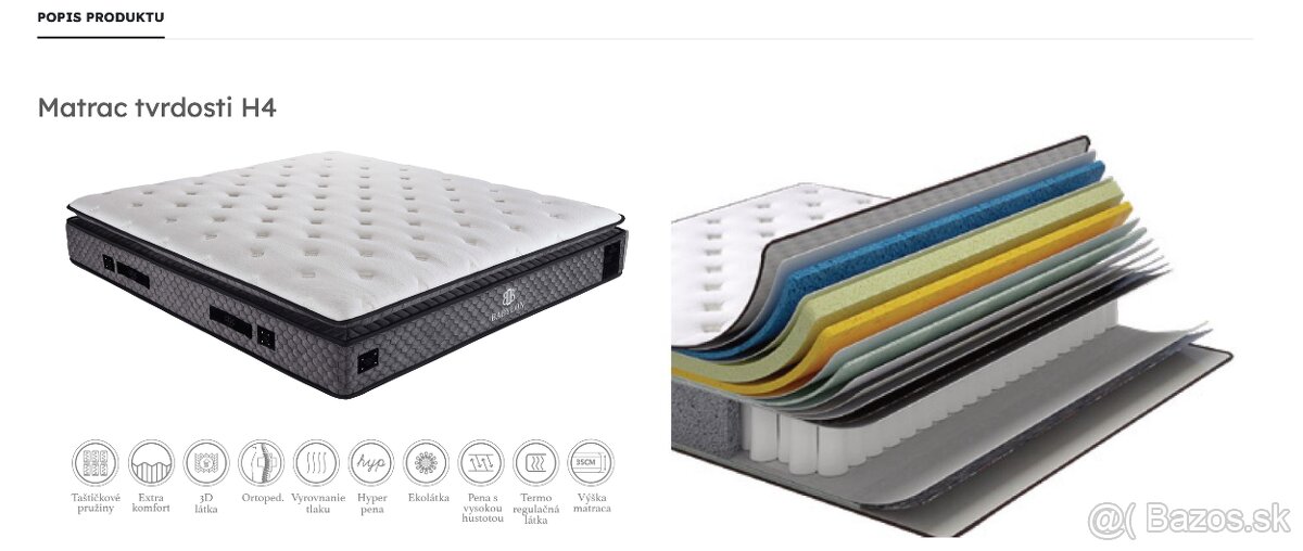 Pruzinovy matrac Babylon 160x200 - 6