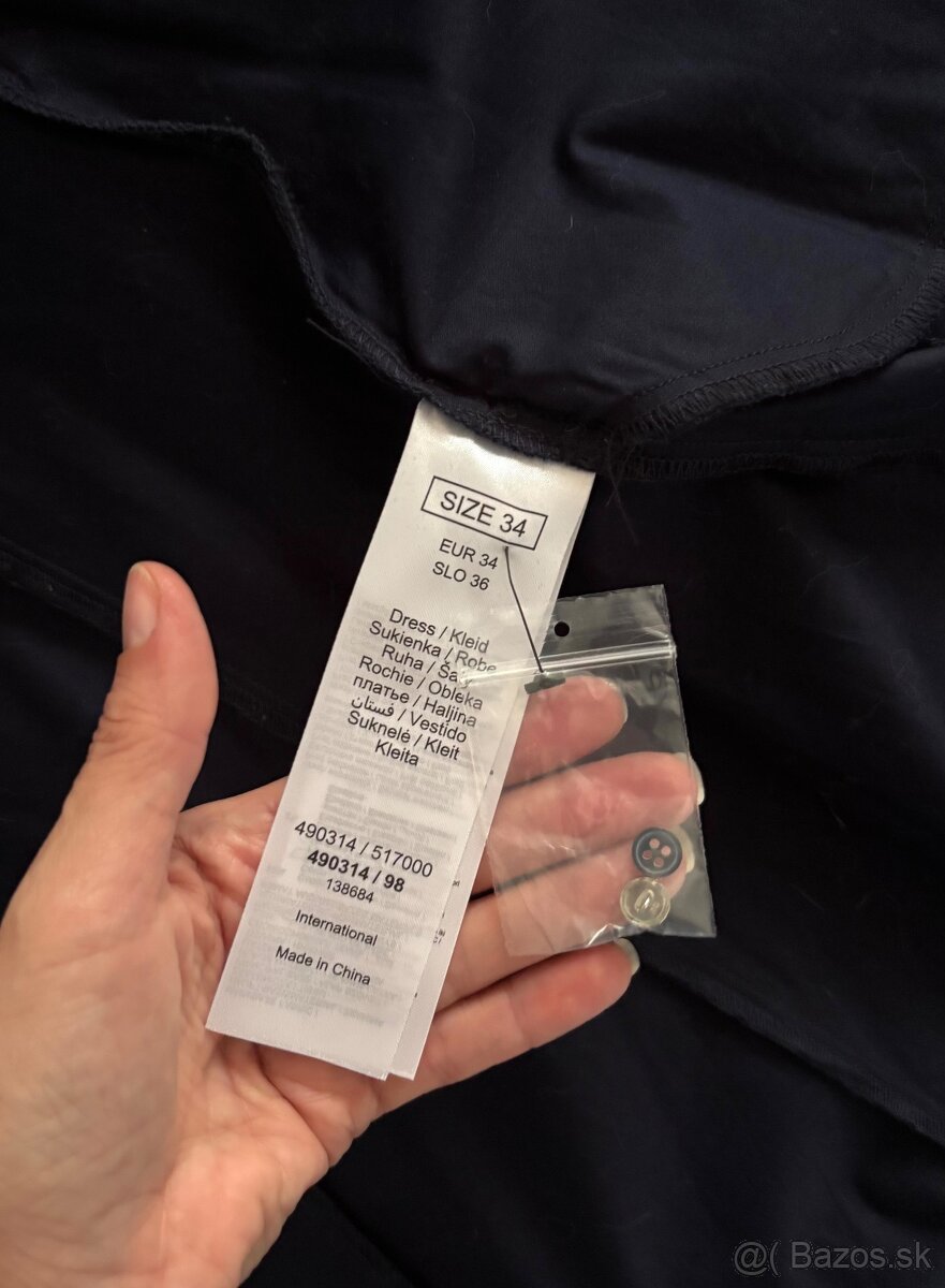 Tmavomodré šaty Orsay - 6