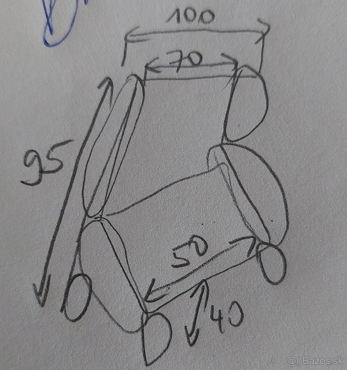 Kožené kreslo, gauč korpus, starožitné kreslo - 6