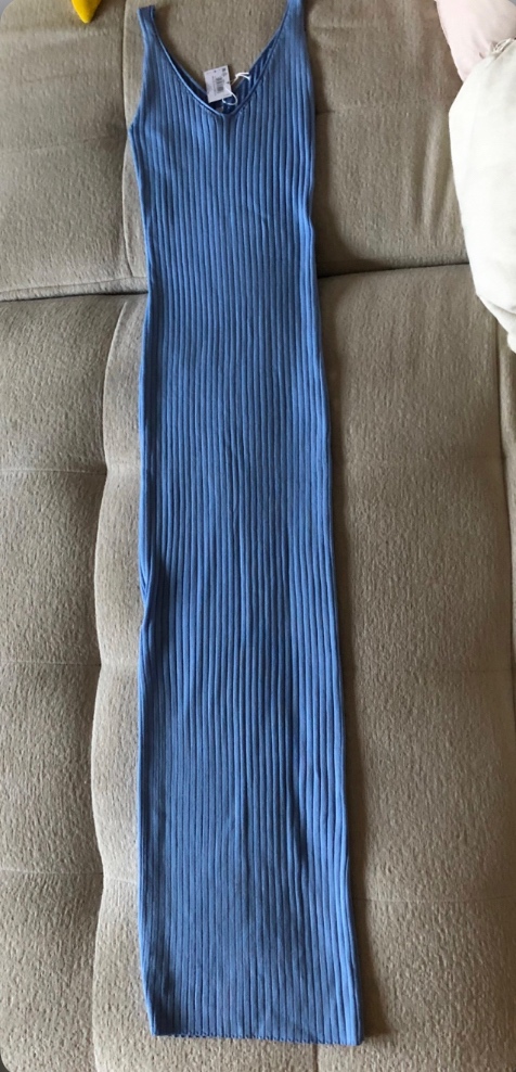 ——————-Nové bledomodré šaty, S/36, 10 E————— - 6