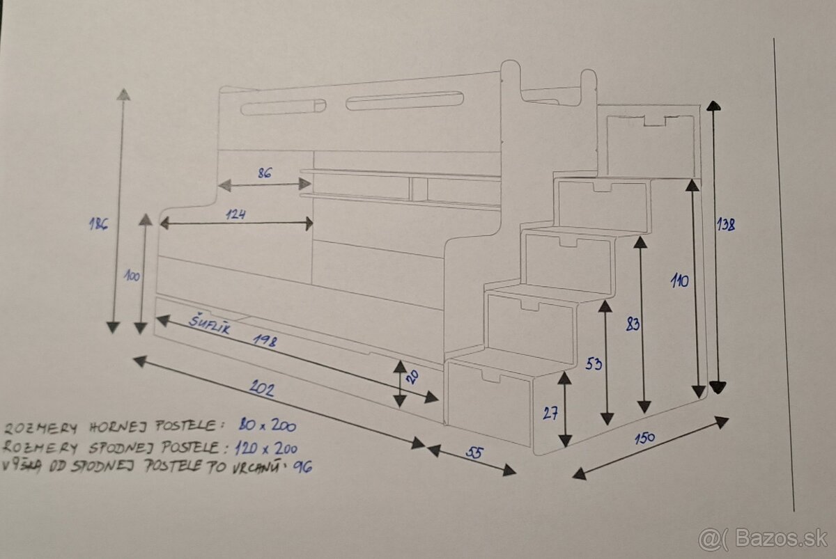 Poschodová posteľ - 6