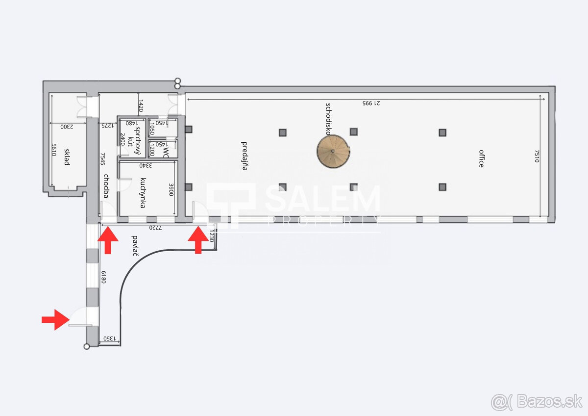Na prenájom zrekonštruovaný obchodný priestor pri Europa SC - 6