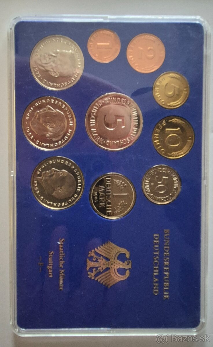 Predam suprava minci nemecko Proof 1982F,1983F,1984F - 6