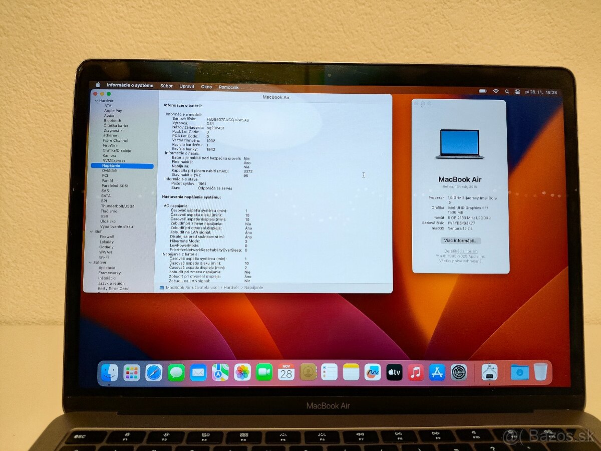 MacBook Air 2018 A1932 | i5 1.6 GHz | 8 GB RAM | 128 GB SSD - 6