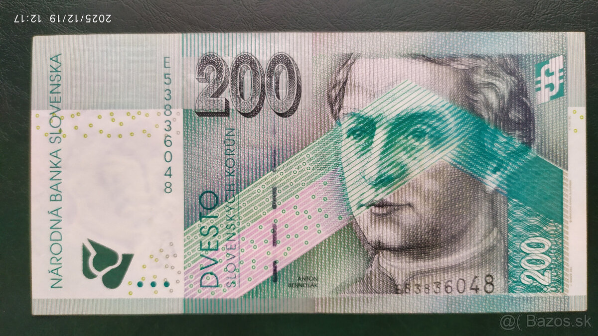 Bankovky 200 Sk s. E 1995, 1999 a 2002 - 6