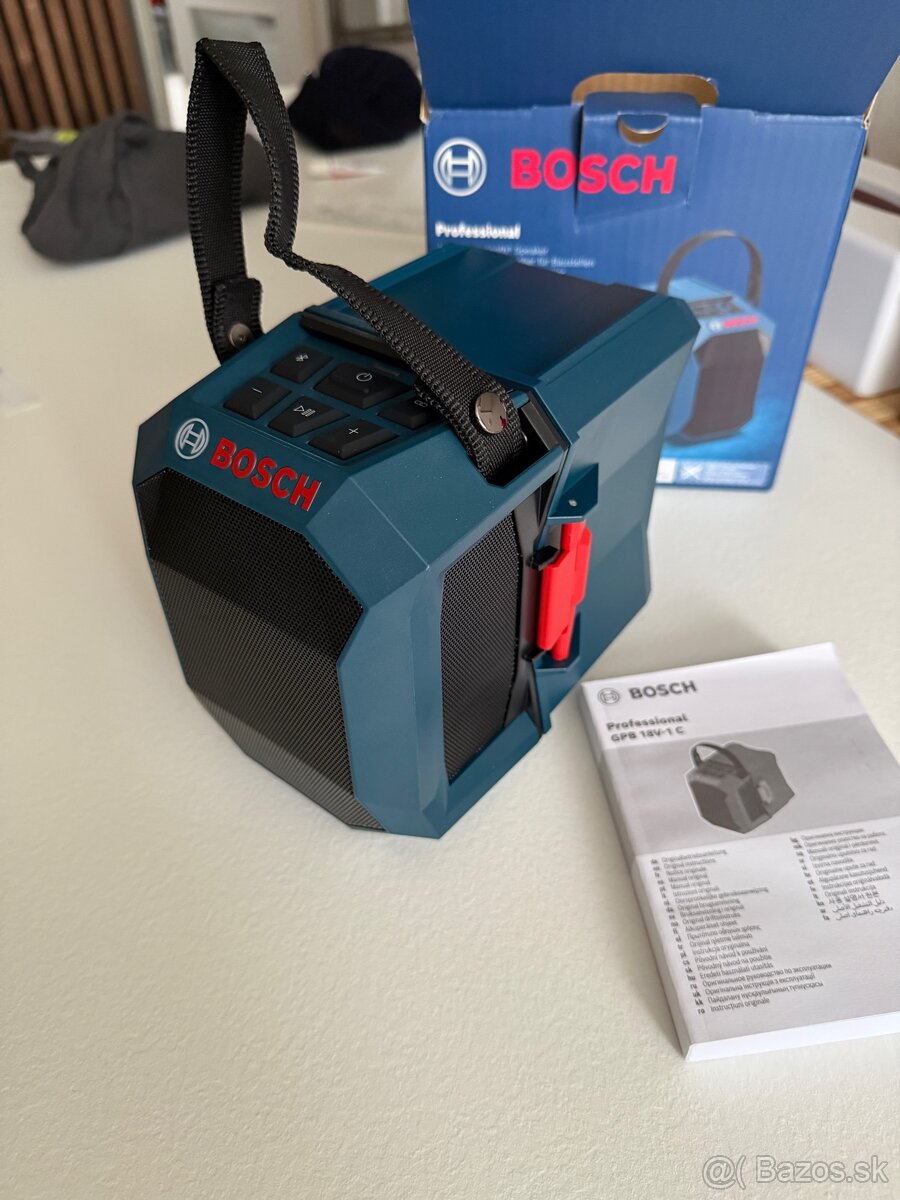 Stavebny bluetooth reproduktor Bosch GPB 18V 1C - 6