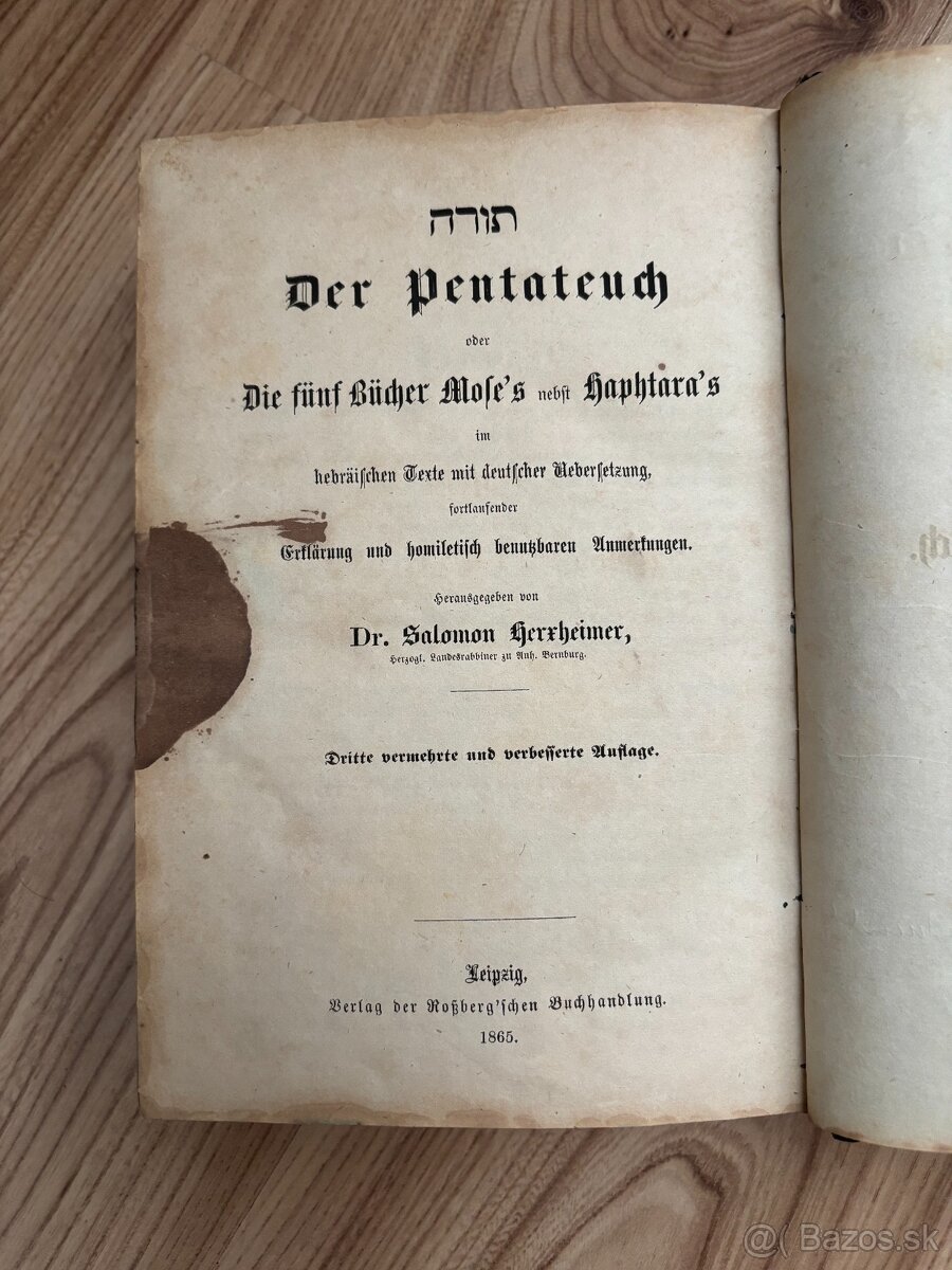 Vzácne Hebrejké biblické knihy - 6