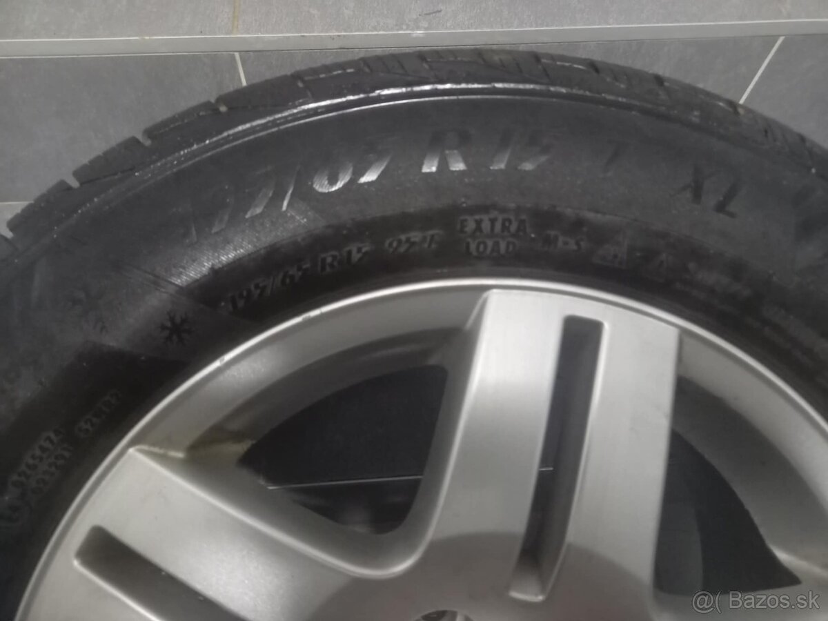 originál disky r15 Volkswagen 4 na zimných pneumatikách - 6