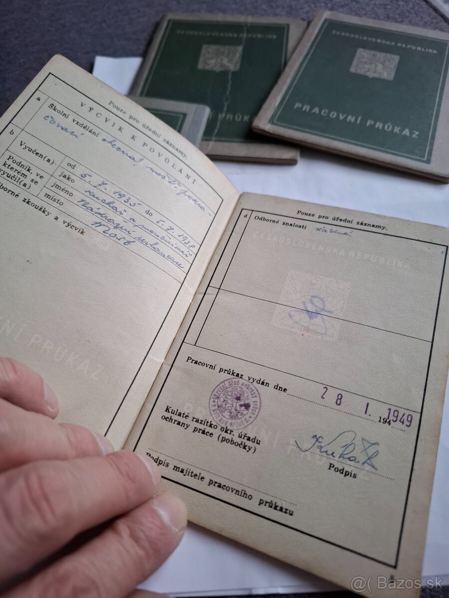 Staré pracovné preukazy - 6