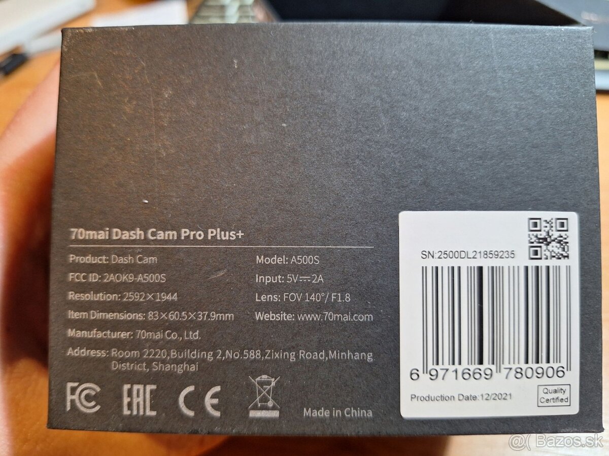 Autokamera Xiaomi A500s (predná+zadná) - 6