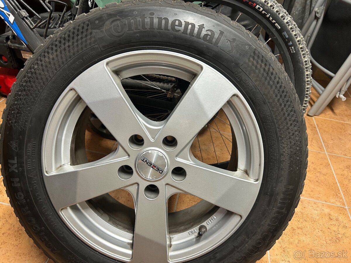 Predám Zimné Pneu + elektróny Continental - 6