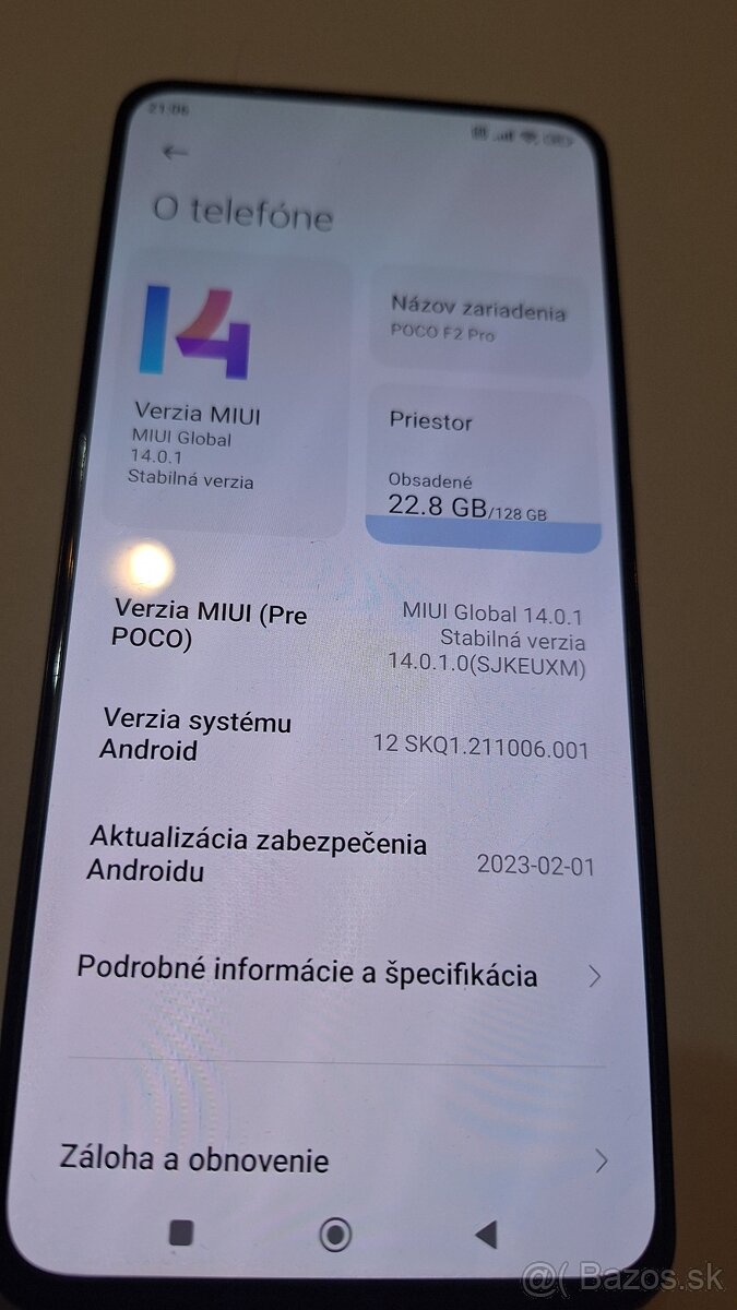Xiaomi Poco F2 Pro 6gb/128gb android 14 - 6