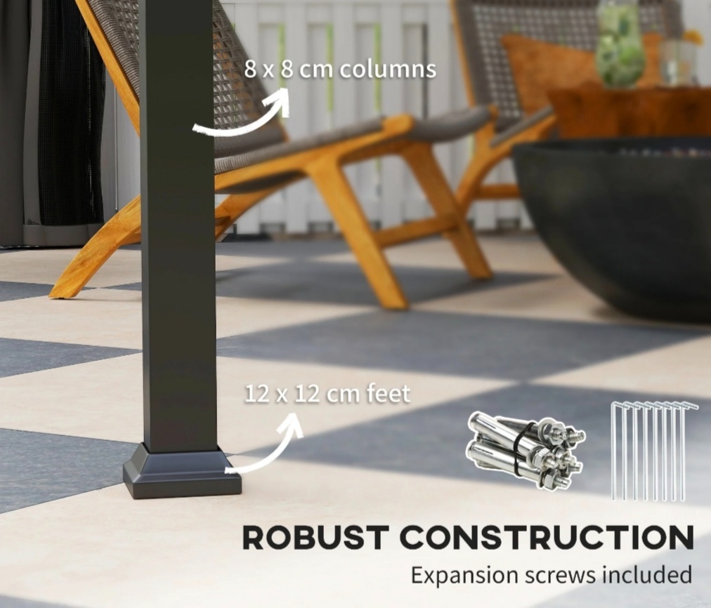 altánok 3x4m s pevnou strechou - 6