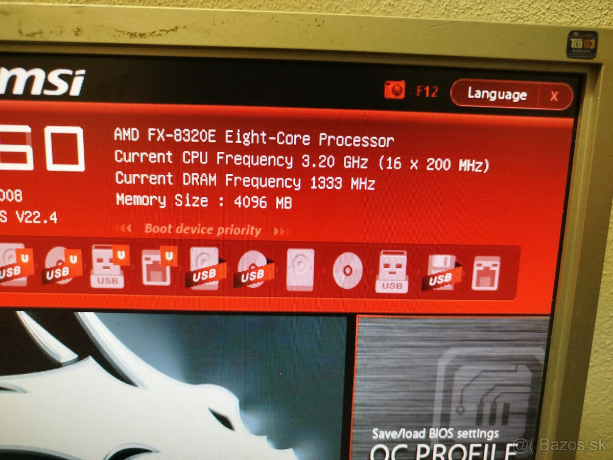 doska MSI 970 Gaming + AMD FX-8320 + chladič - 6