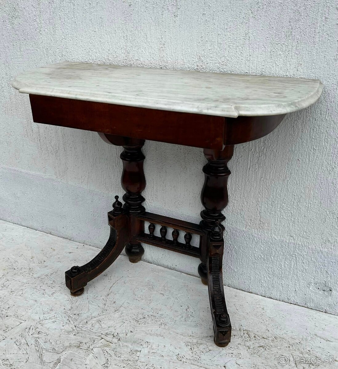 Altdeutschový konzolový stolík - 6