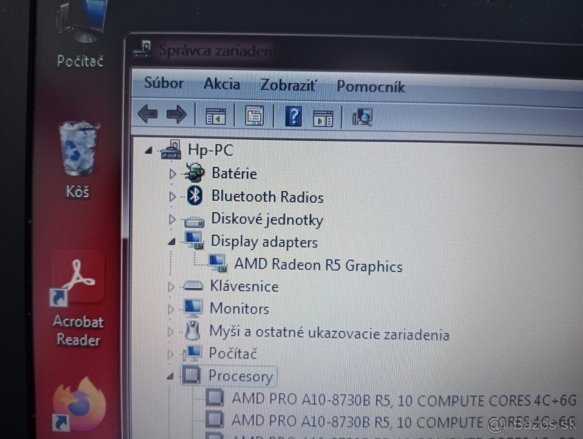 HP elitebook 725 G4 ,AMD A10 quad core , 8gb ram ,Windows 7 - 6