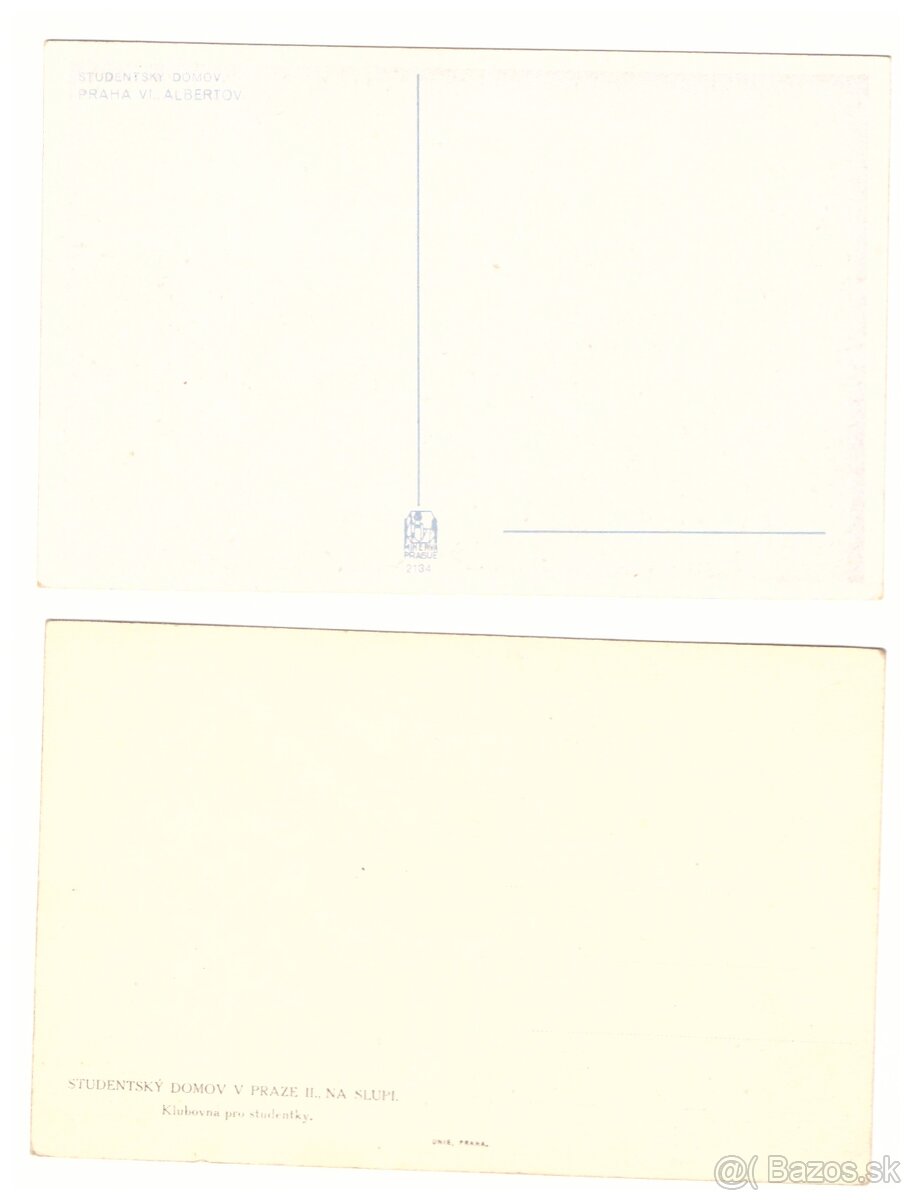 Pohľadnice Studentský domov Praha - 6
