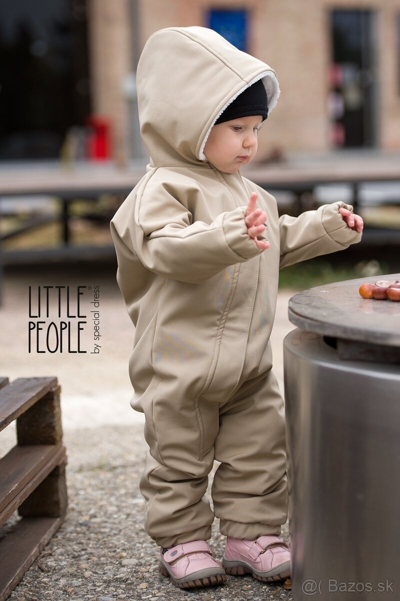 PREDANÝ - Little people_Softshellový zimný overal_110/116 - 6