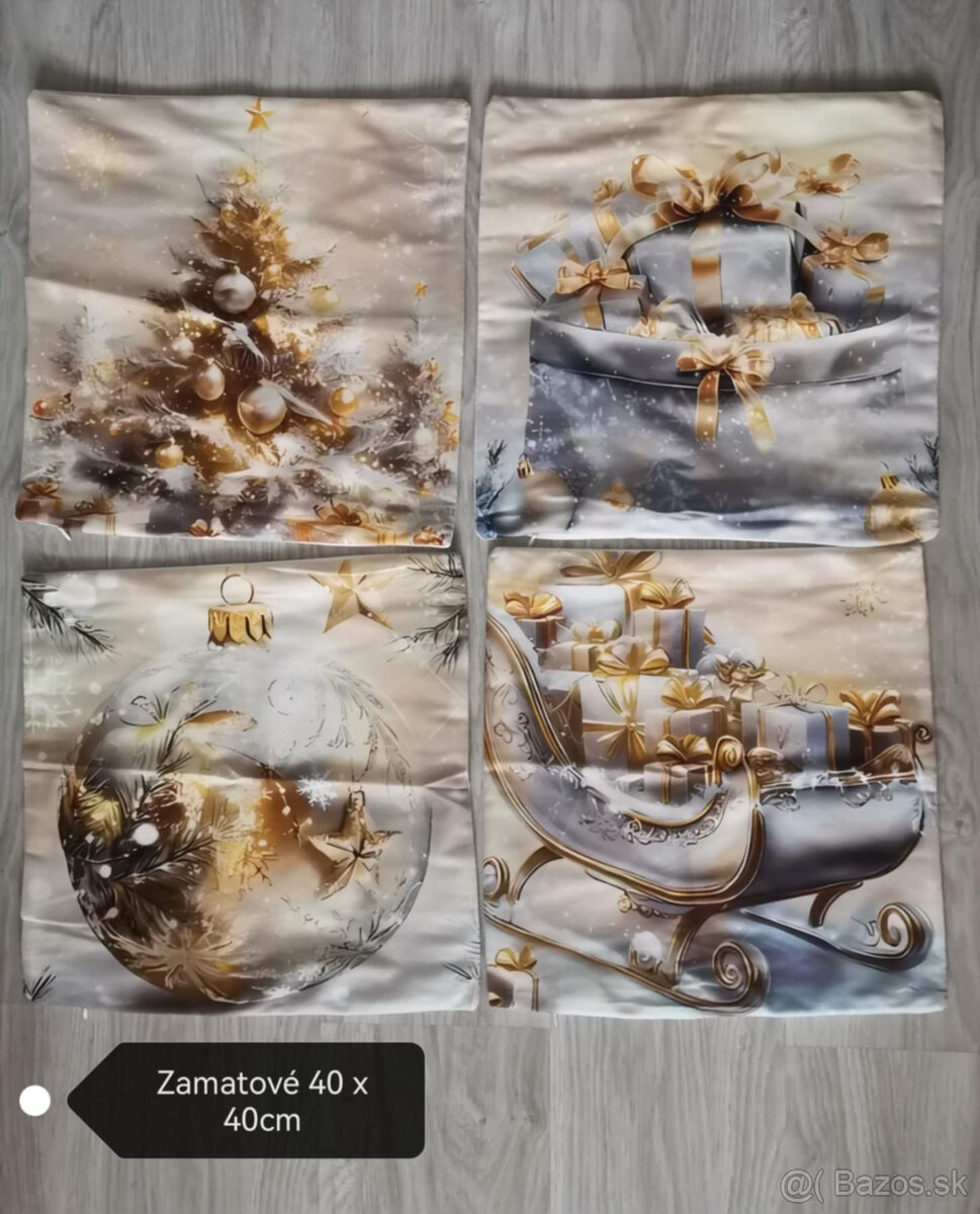 Vianočné obliečky 40 x 40cm NOVE - 6