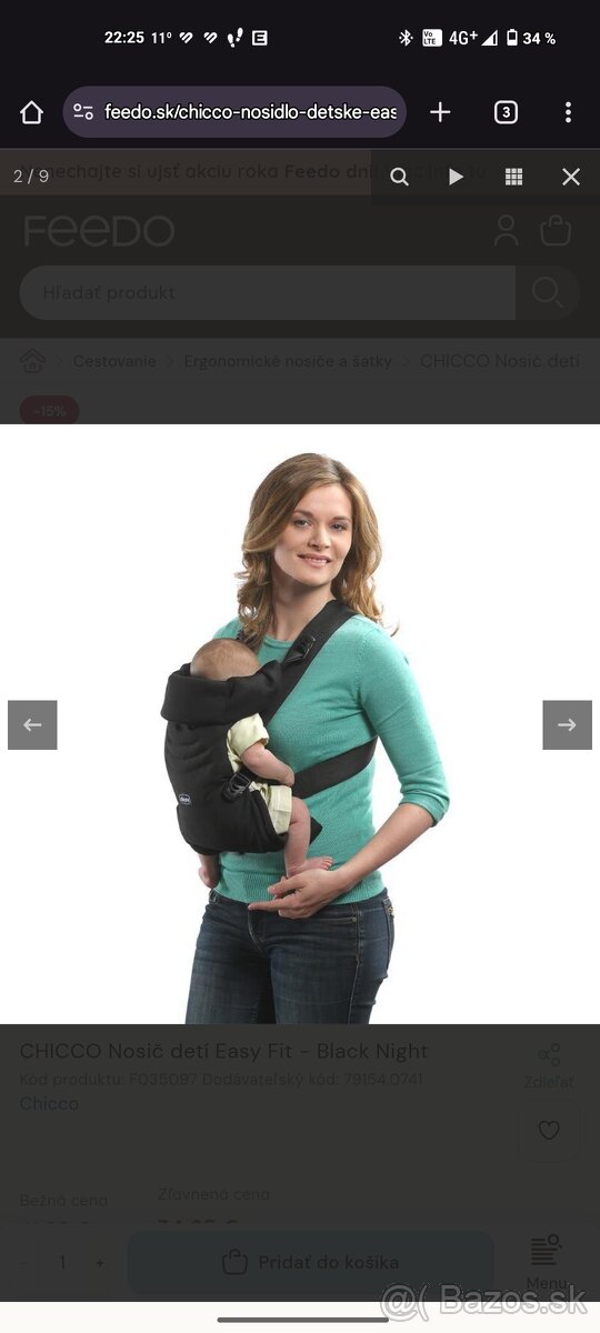 2x Nosič - Klokanka Chicco/Baby Relax - 6