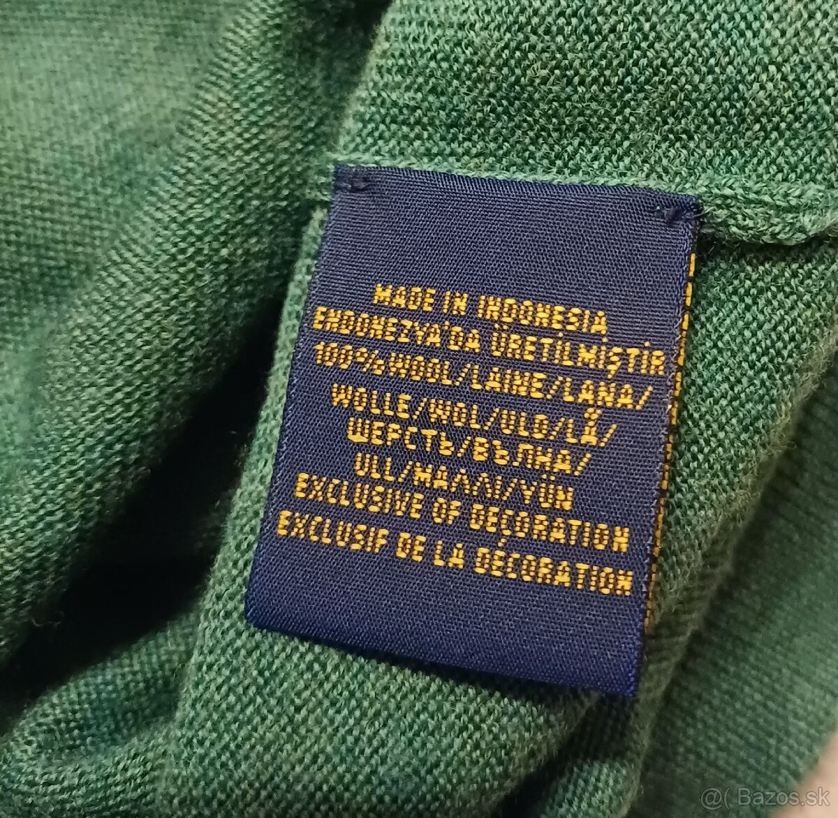 Ralph Lauren zelený 100% wool - 6