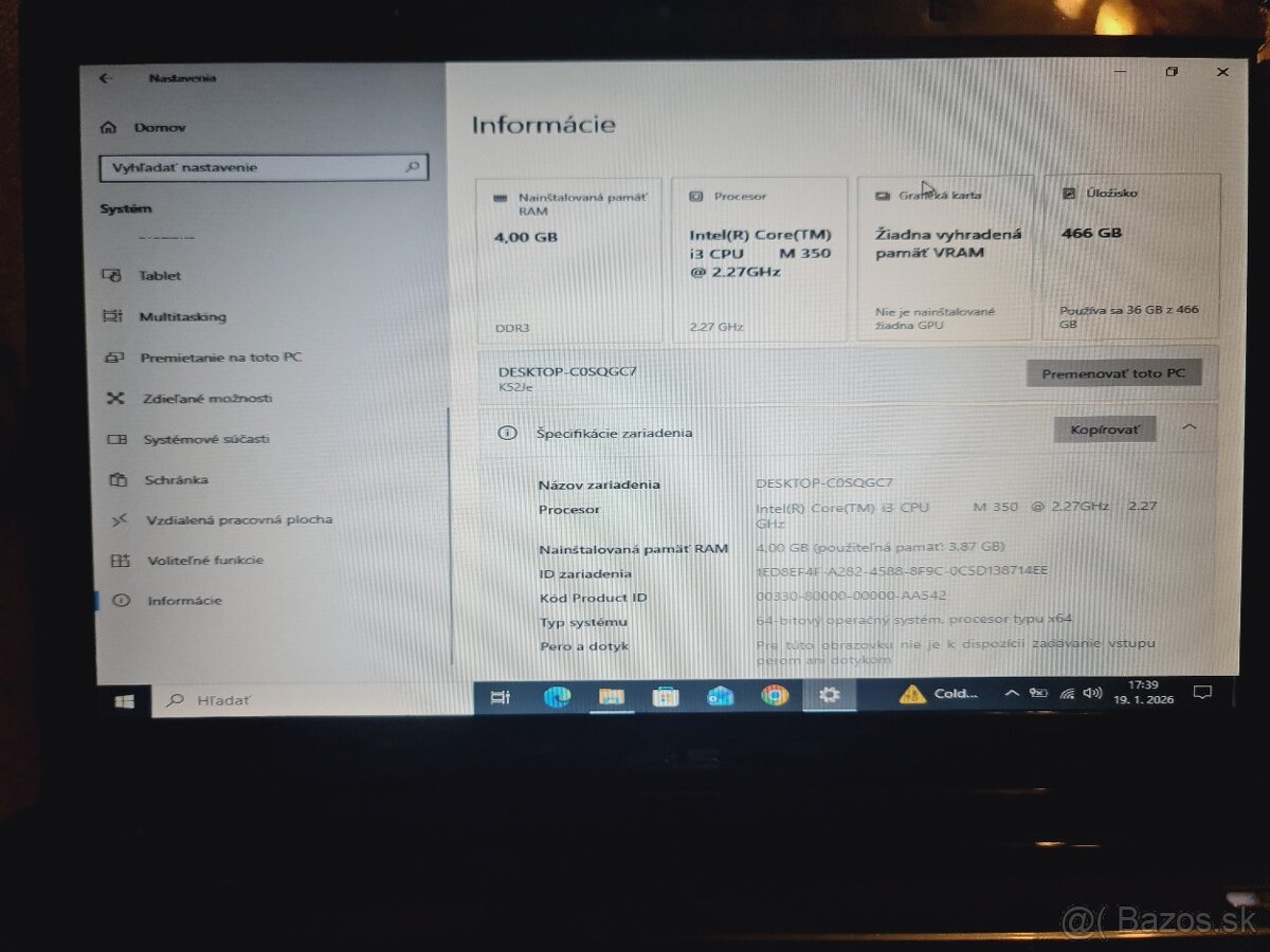 Asus A52J a Asus X52J - 6