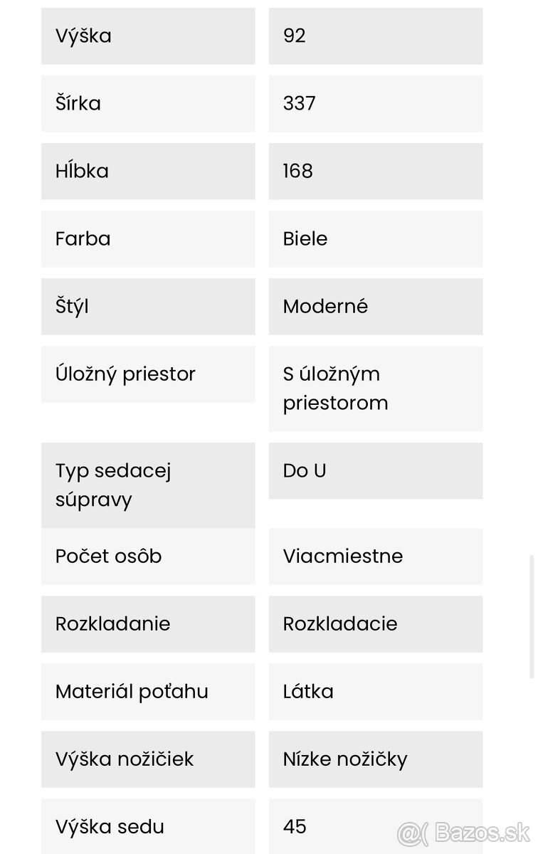 Čisto nová sedačka do tvaru U - 6