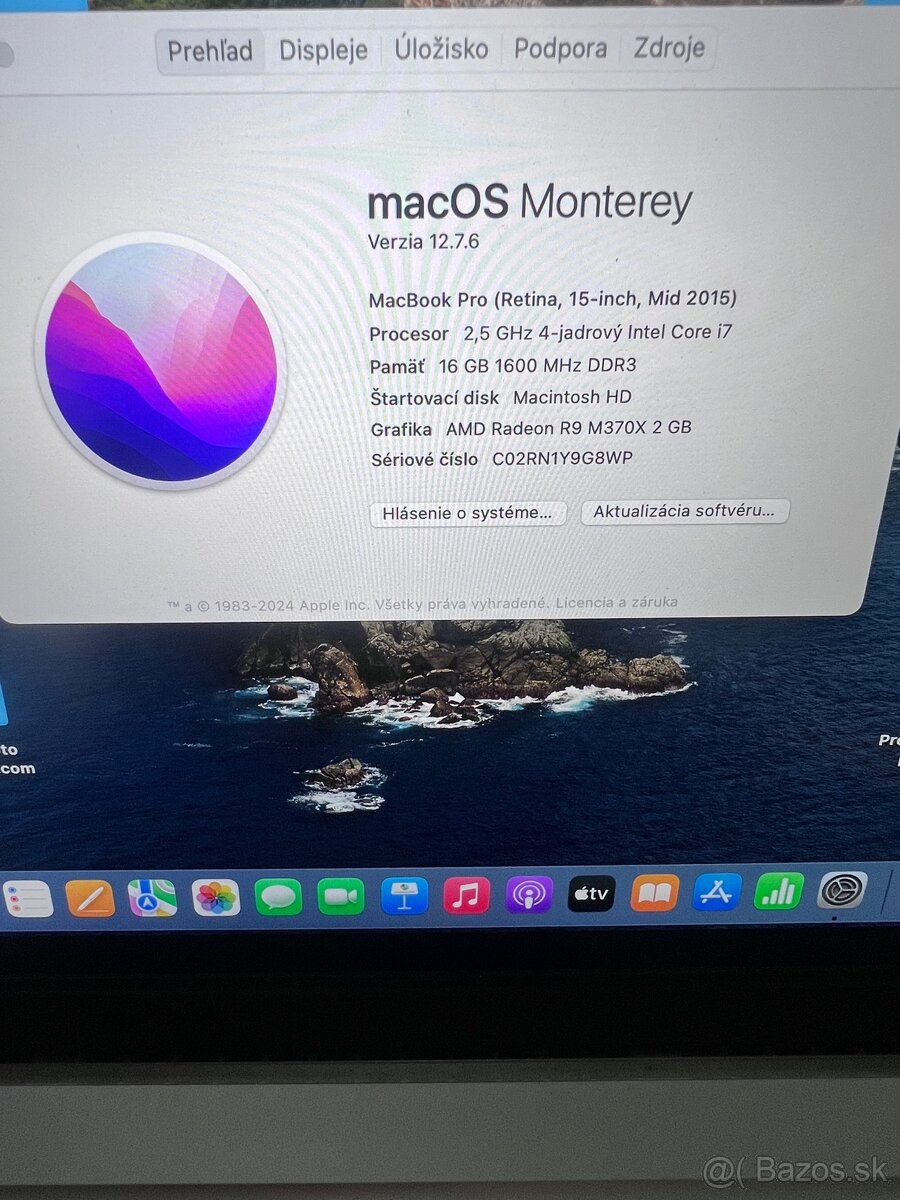 Predám MacBook Pro 15,4” Retina (Mid 2015) – Kompletný - 6