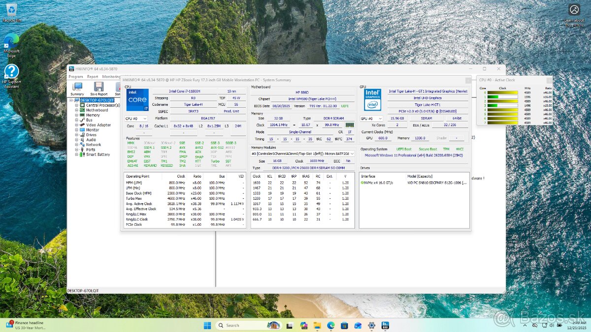 HP ZBook Fury G8 – Profesionálna pracovná stanica (RTX, i7) - 6