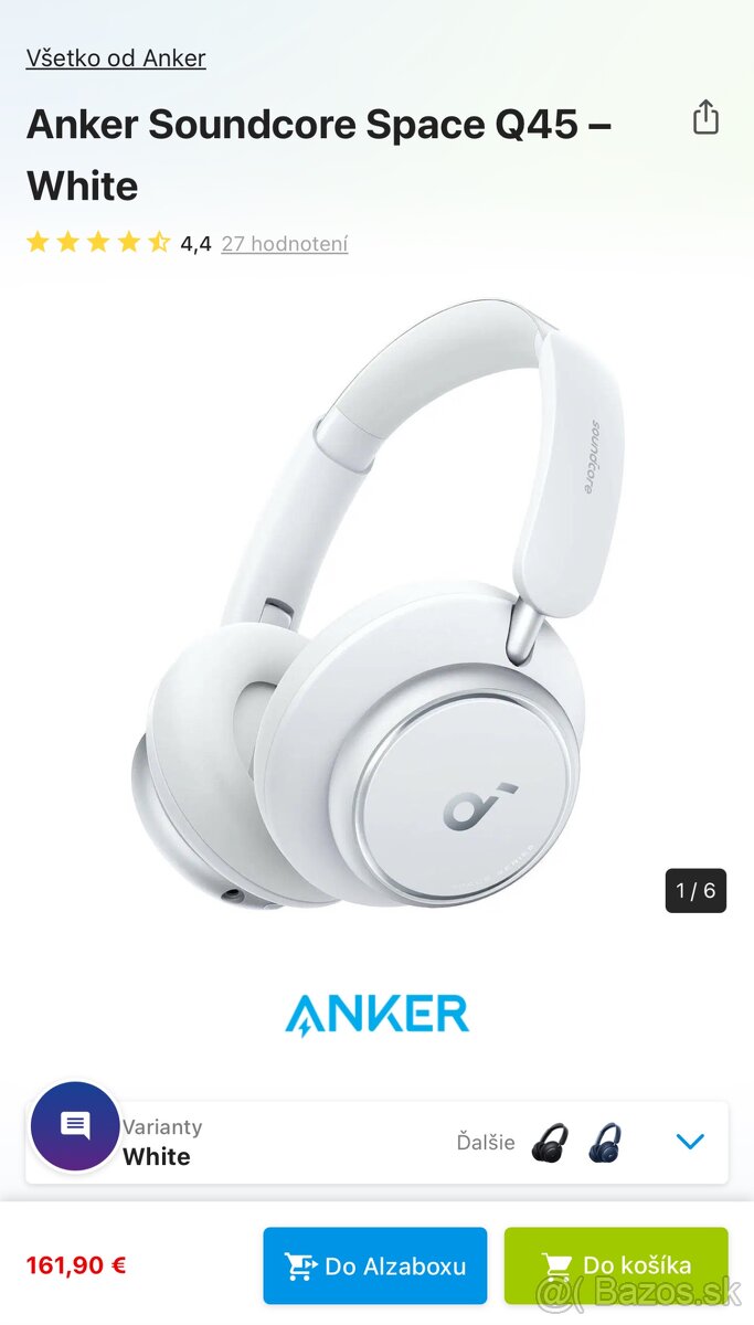 Anker Soundcore Space Q45 White ANC - 6