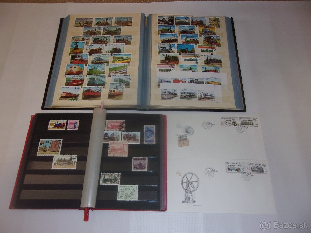 Známky železnice, vlaky - 6