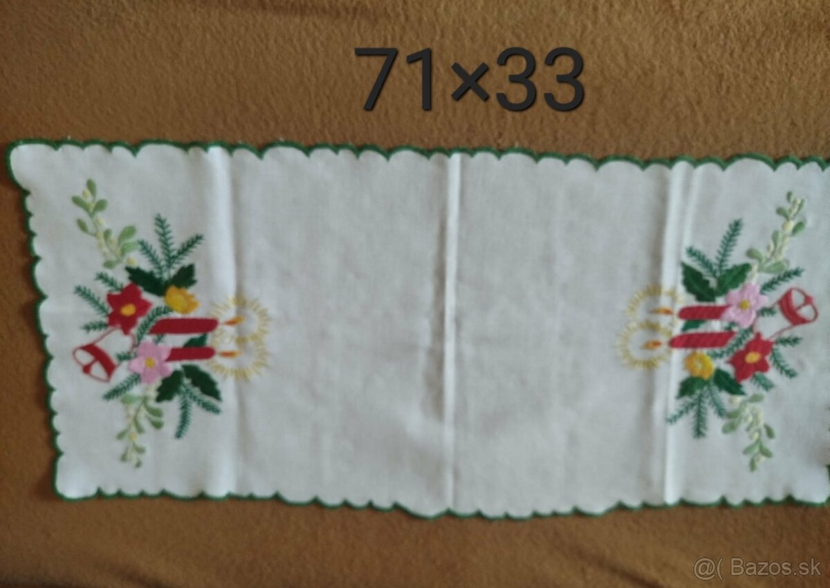 Ručne vyšívané obrusy. - 6