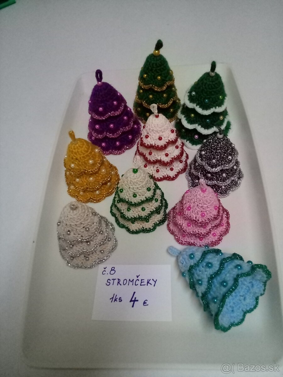 Háčkované vianočné ozdoby - 6