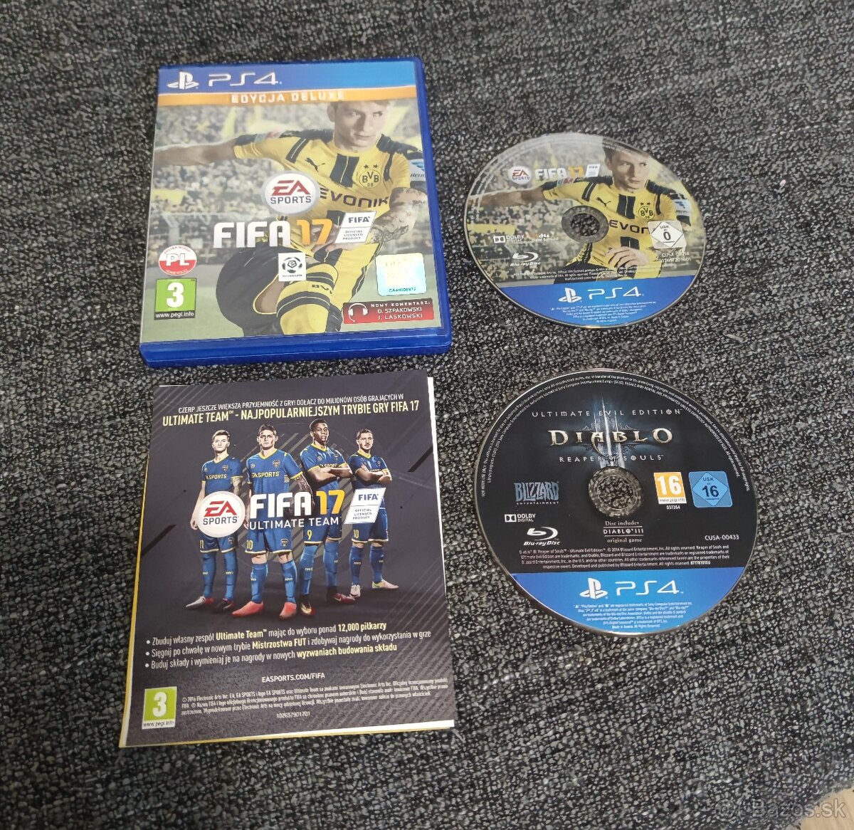 PS4 500GB + ovládač + 2x hra - 6