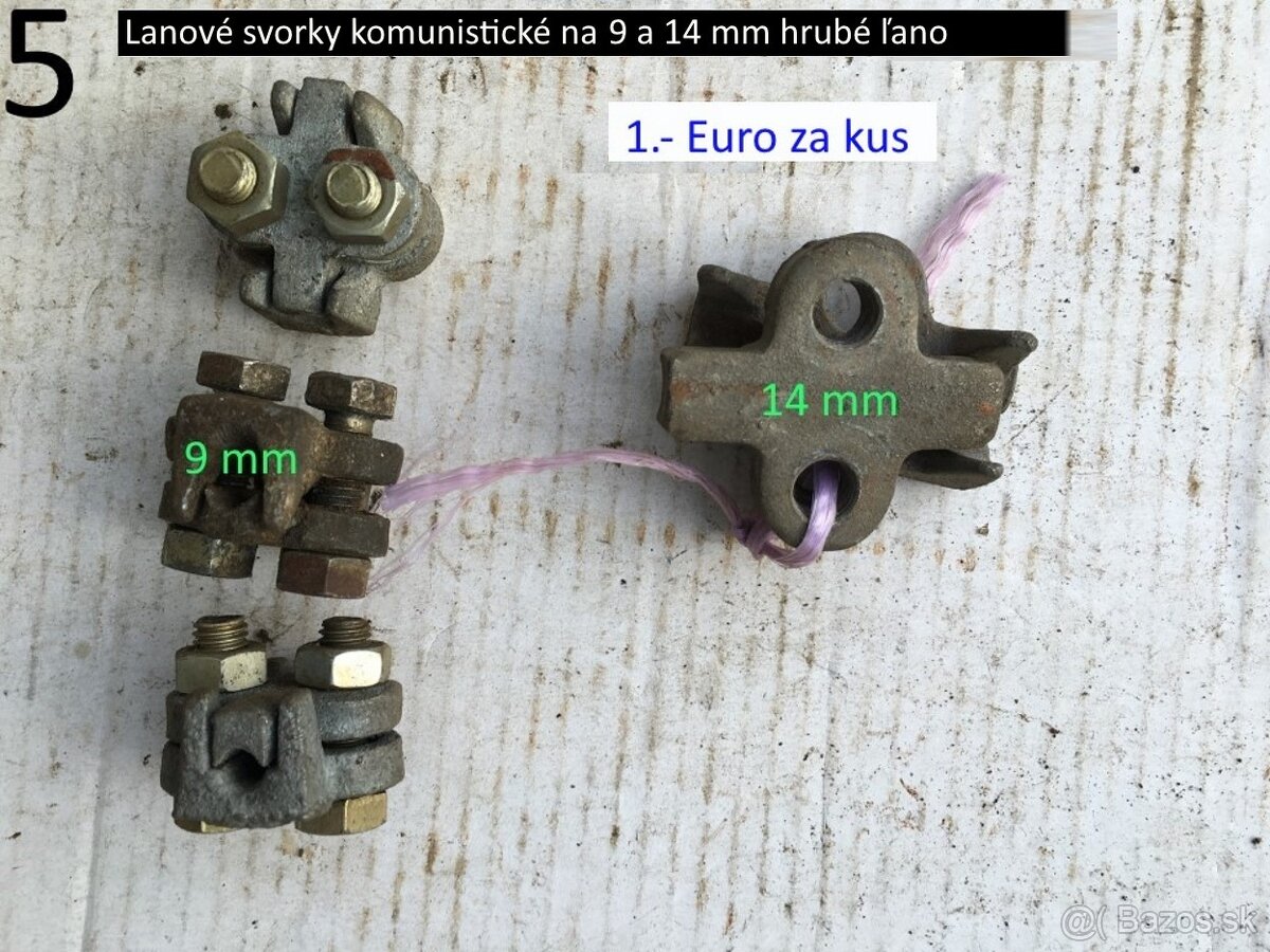 Lanové a otočné svorky rôzne druhy ČSSR - 6