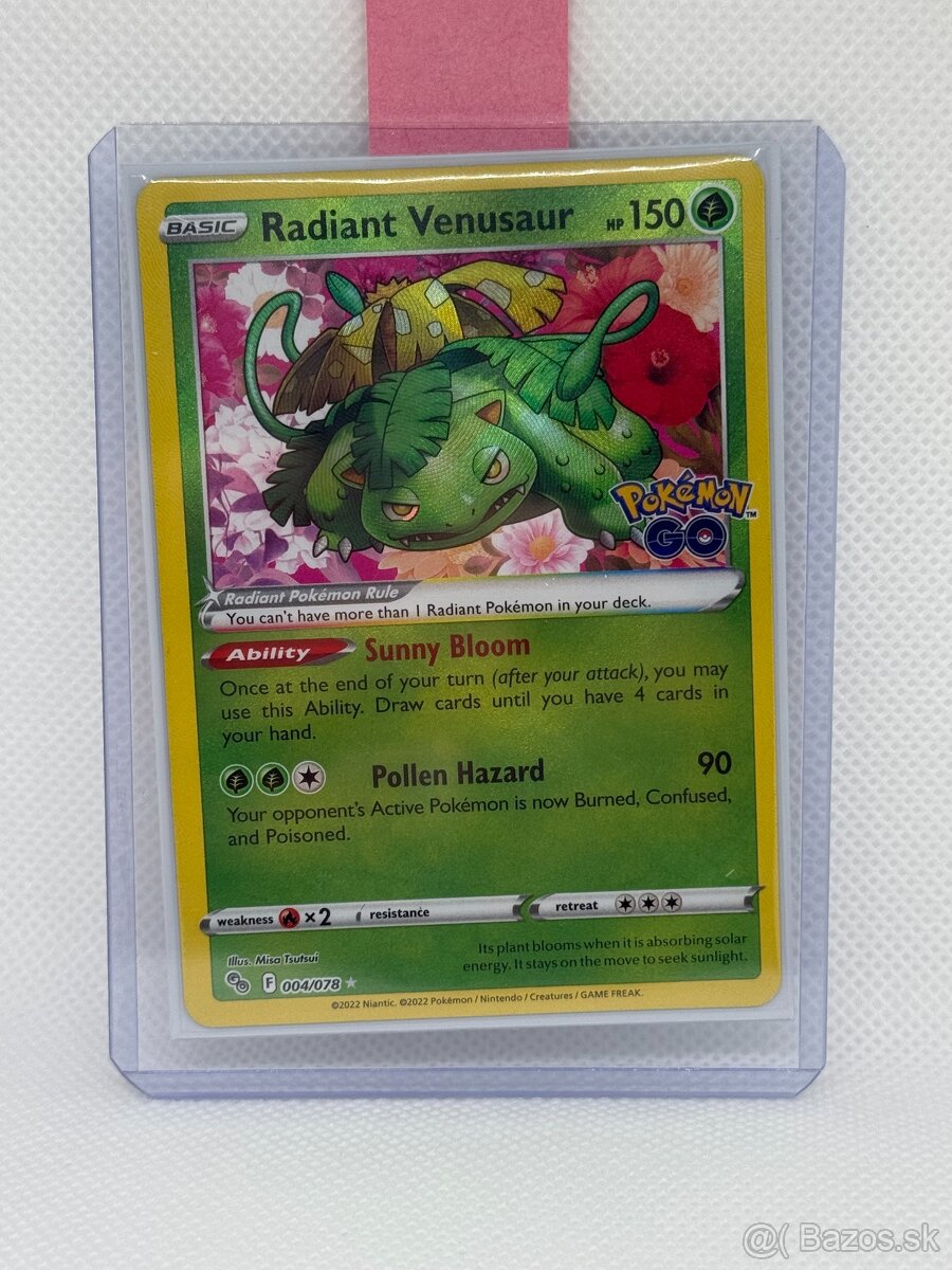 Pokémon karta Radiant Venusaur 004/078 – EX – ORIGINÁL - 6