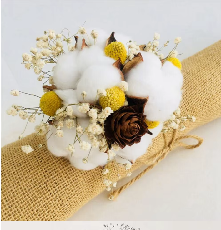 Umelý kvet bavlnovníka balík 10ks - 6