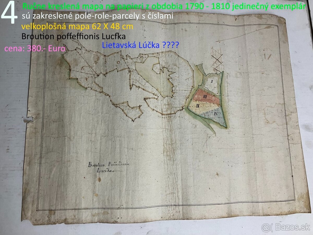 Unikátne mapy okolie Žiliny 1790 - 1810 - 6