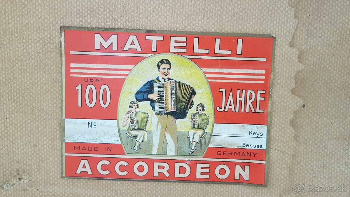Predám Akordeon Matelli - 6