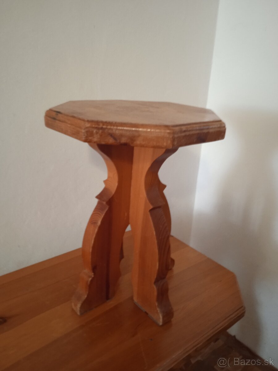 Predám - masív stolík so stoliťkami - 6