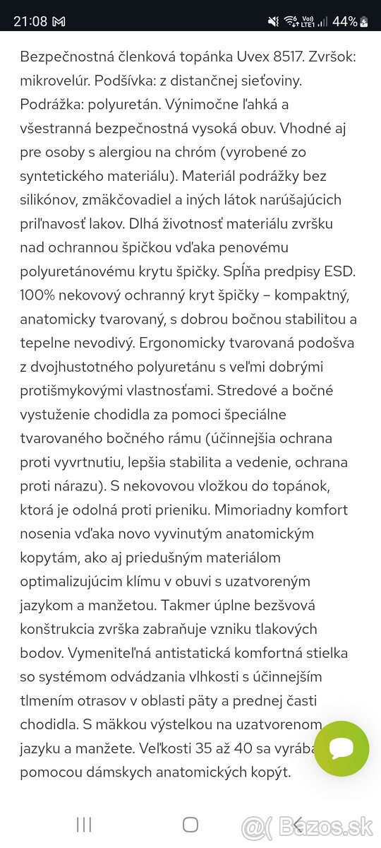 Pracovná obuv UVEX - 6