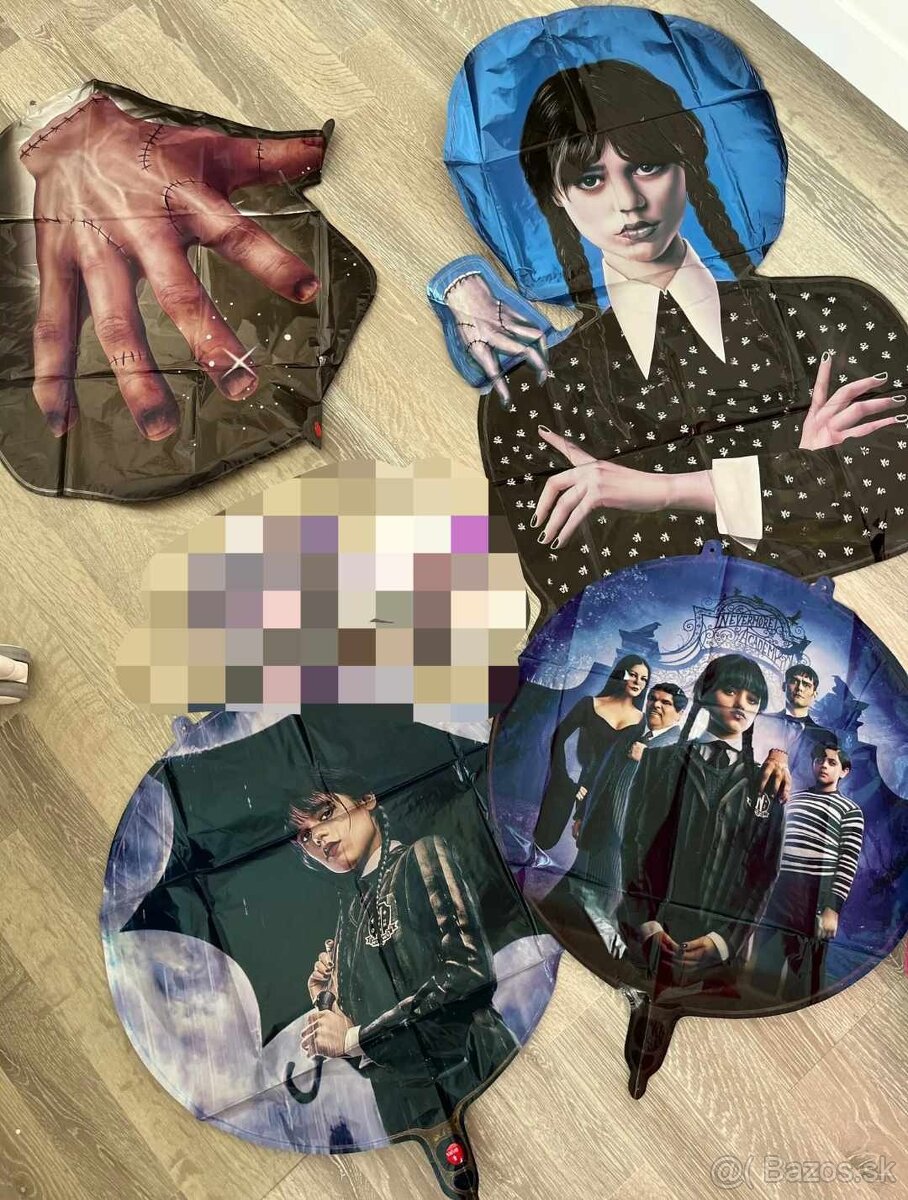Nové balóny Wednesday Addams 75cm, vec 53cm - AŽ 15/16/17 ku - 6