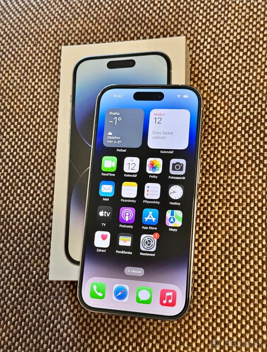 iPhone 14 Pro Silver BATERIE 100% TOP - 6