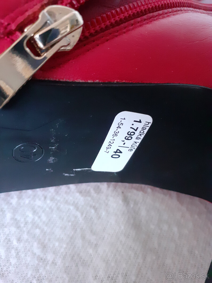 Dámske nízke kožené čižmy (čižmičky) Kate Gray č.40 - 6