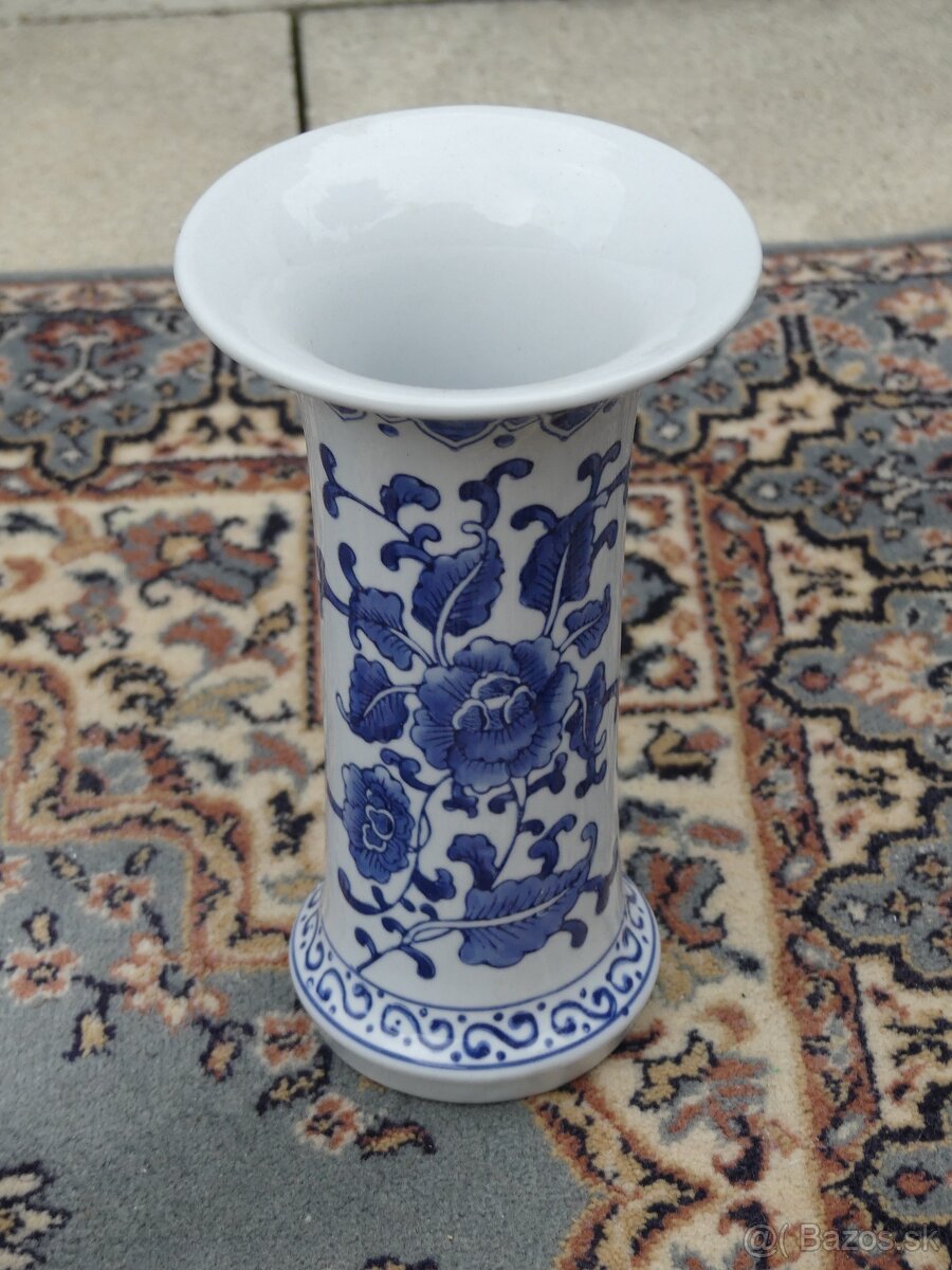 porcelánové vázy a kvetináče v štýle modro-biele lacno - 6
