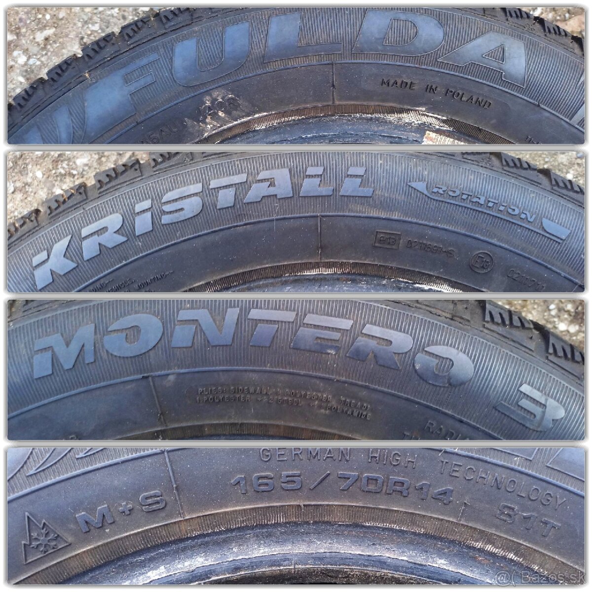 165/60R15 165/70R14 ZIMNÉ M+S SEMPERIT FULDA - 6
