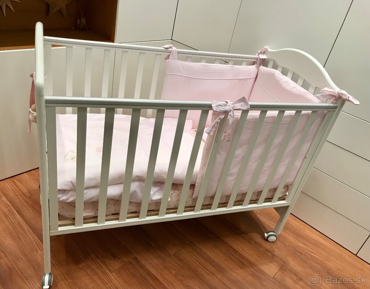 Detská postielka Nanan Puccio ružová - 6